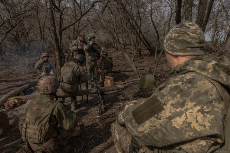 Des militaires ukrainiens. ( AFP / ROMAN PILIPEY )