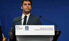 Gabriel Attal, le 4 novembre 2022, à Paris ( AFP / ERIC PIERMONT )
