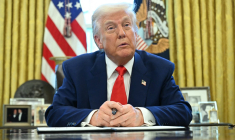 Donald Trump, le 9 avril 2025, à Washington DC ( AFP / SAUL LOEB )