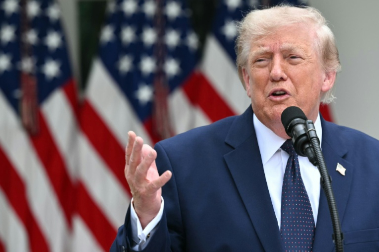 Le président américain Donald Trump s'exprime depuis la Maison Blanche le 6 juillet 2026 ( AFP / Mandel NGAN )