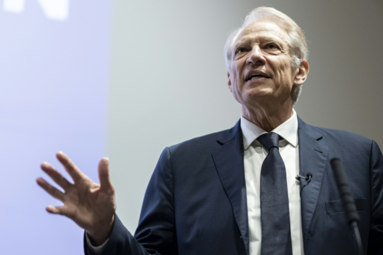 Dominique de Villepin, ancien Premier ministreet candidat potentiel à l'élection présidentielle de 2027, le 12 mai 2026 à Strasbourg ( AFP / ROMEO BOETZLE )