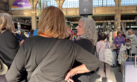 Grève du 18 septembre: images de la gare du Nord à Paris