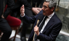 Le ministre du Commerce Serge Papin, à l'Assemblée nationale à Paris le 17 juin 2026. ( AFP / Guillaume BAPTISTE )
