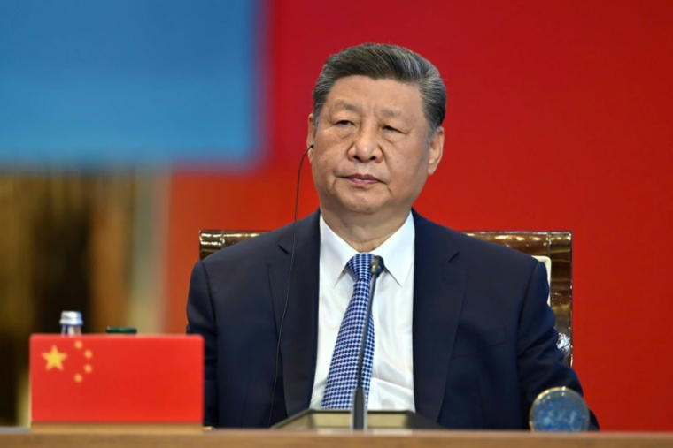 Photo fournie par le service de presse de la présidence kazakhe de Xi Jinping à Astana, la capitale kazakhe, le 17 juin 2025 ( KAZAKHSTAN'S PRESIDENTIAL PRESS SERVICE / Handout )