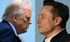 Anciens alliés, le président américain Donald Trump et l'entrepreneur multimilliardaire Elon Musk ne semblent pas près de se rabibocher ( AFP / Brendan SMIALOWSKI )