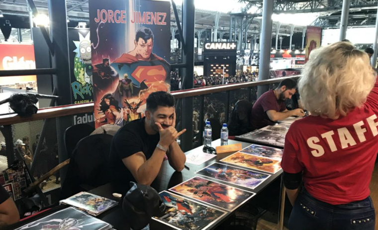 Jorge Jimenez, avant la séance de dédicace