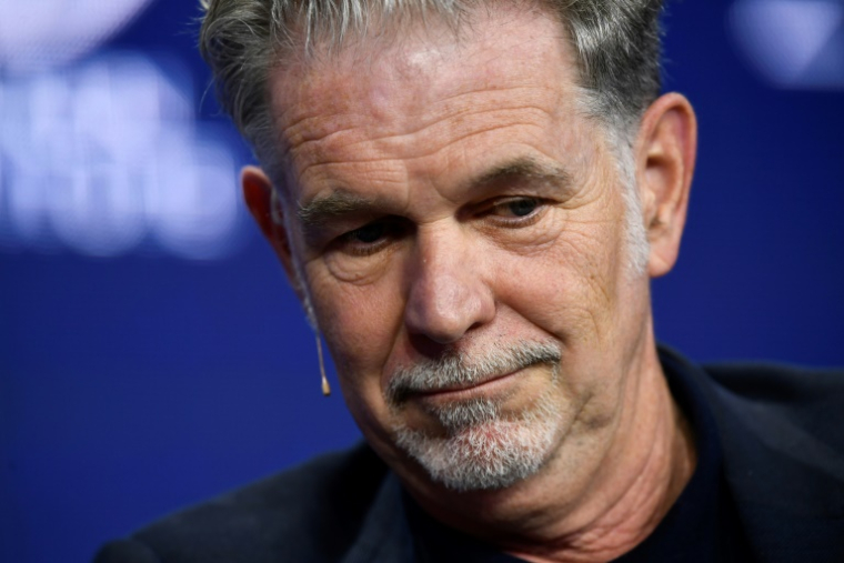 Le co-fondateur de Netflix Reed Hastings à la Milken Institute Global Conference le 18 octobre 2021 ( AFP / Patrick T. FALLON )