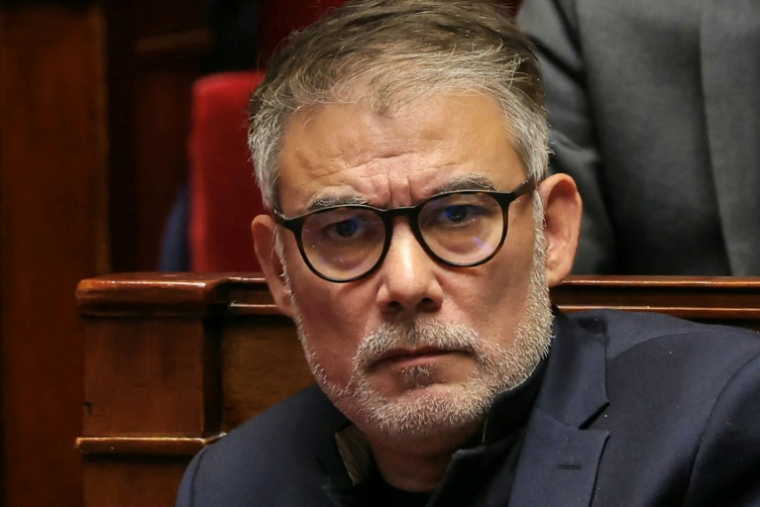 Le patron des socialistes Olivier Faure, ici le 12 novembre 2025 à l'Assemblée nationale. ( AFP / Thomas SAMSON )
