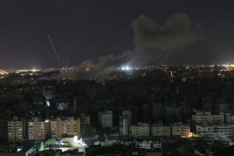 Bombardements israéliens sur la banlieue sud de Beyrouth, le 27 mars 2026 ( AFP / ibrahim AMRO )