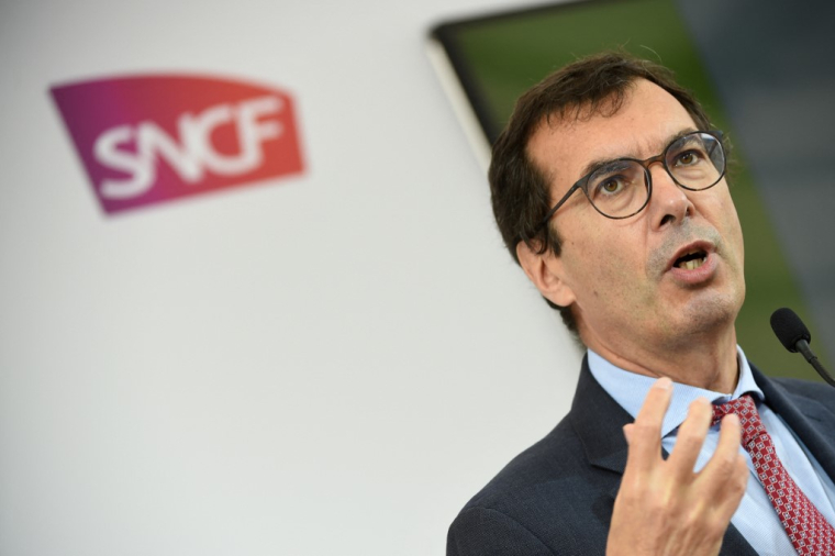 Jean-Pierre Farandou, le 30 juin 2022, au Mans ( AFP / JEAN-FRANCOIS MONIER )