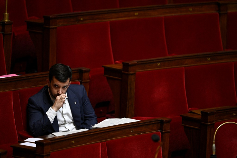 Jean-Philippe Tanguy à Paris, le 1er juillet 2025. ( AFP / JULIEN DE ROSA )