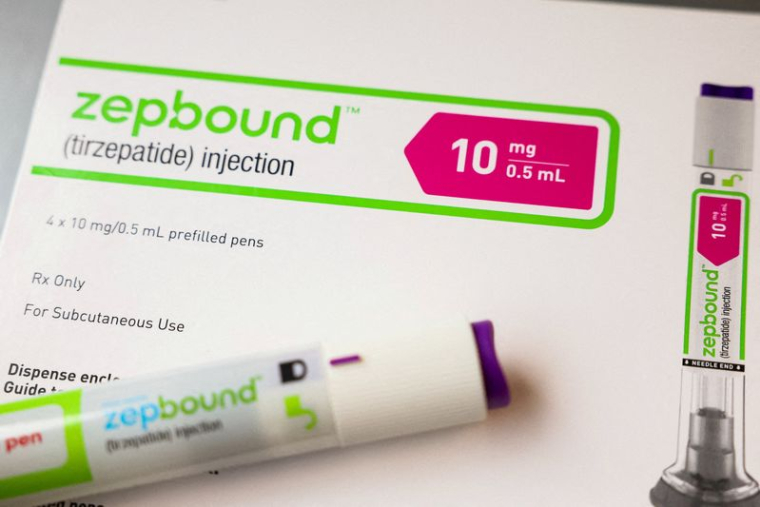 Une injection de Zepbound, le médicament d'Eli Lilly pour la perte de poids