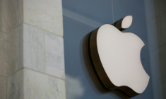 Logo d'Apple, le 9 juillet 2019 à Washington ( AFP / Alastair Pike )