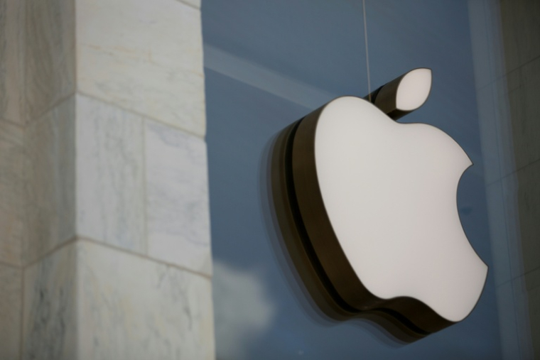 Logo d'Apple, le 9 juillet 2019 à Washington ( AFP / Alastair Pike )