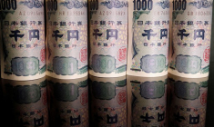 Photo d'illustration montrant des billets de banque en yen japonais