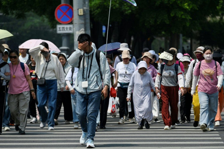 Des températures record de plus de 40 degrés ont été enregistrées cette semaine dans certaines zones du nord et du centre de la Chine ( AFP / WANG Zhao )