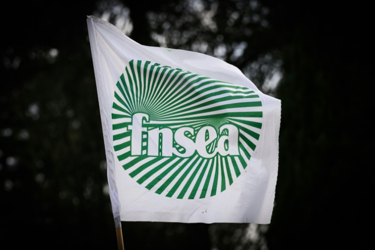 La première alliance syndicale agricole FNSEA-Jeunes Agriculteurs appelle ses troupes à se mobiliser jeudi et vendredi, contre les importations "aberrantes" qui minent selon elle l'agriculture française ( AFP / LOIC VENANCE )