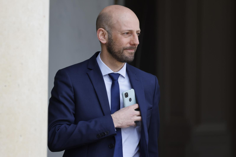 Stanislas Guerini, le 15 mars 2023, à Paris ( AFP / Ludovic MARIN )