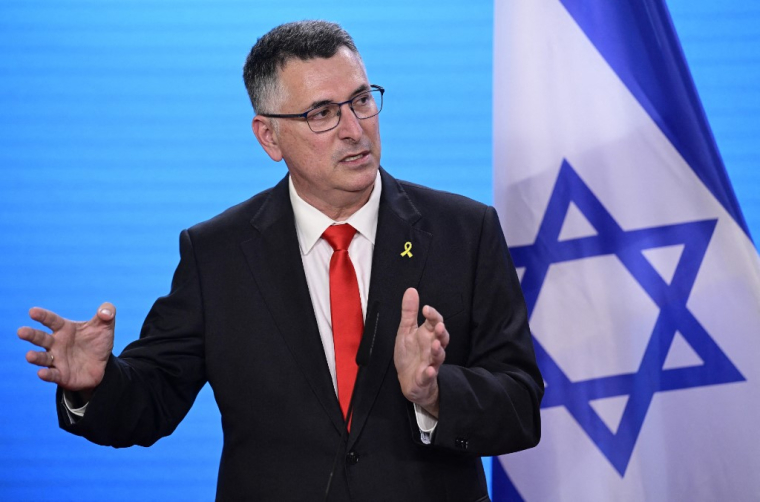 Gideon Saar à Berlin, en Allemagne, le 5 juin 2025. ( AFP / JOHN MACDOUGALL )