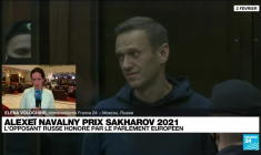 Prix Sakharov 2021 : l'opposant russe Alexeï Navalny honoré par le Parlement européen