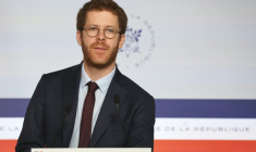 Le ministre des Comptes publics David Amiel, à Paris le 1er octobre 2026. ( AFP / Ludovic MARIN )