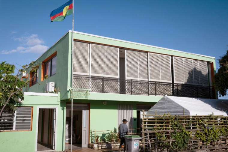 Le siège de l'Union Calédonienne à Noumea, le 1er octobre 2024 ( AFP / SEBASTIEN BOZON )