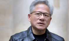 Le patron de Nvidia, Jensen Huang, lors d'une conférence de presse à Paris le 13 octobre 2026 ( AFP / Joel Saget )