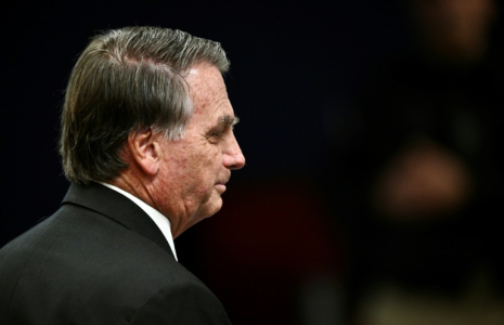L'ancien président brésilien Jair Bolsonaro lors d'une séance de la Cour suprême brésilienne, à Brasilia, le 9 juin 2025 ( AFP / EVARISTO SA                   )