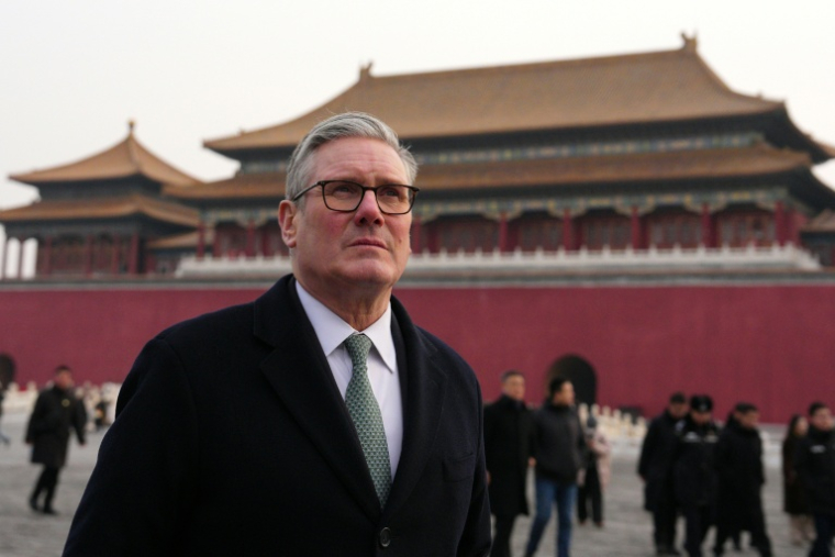 Le Premier ministre britannique Keir Starmer visite la Cité interdite à Pékin le 29 janvier 2026 ( POOL / Carl Court )