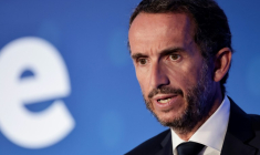 Le PDG de Carrefour, Alexandre Bompard, le 22 mai 2026 à Massy, près de Paris ( AFP / STEPHANE DE SAKUTIN )