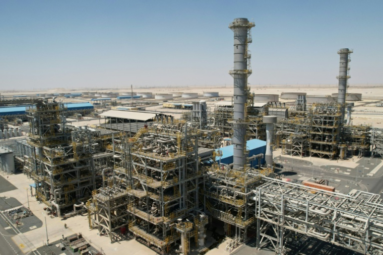 Photo non datée, diffusée par la raffinerie de pétrole d'Al-Zour, le 29 mai 2024, montrant ses installations à Al-Zour, au sud de Koweït City ( Al-Zour Refinery / - )