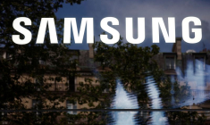 Le logo Samsung sur l'avenue des Champs-Elysées à Paris