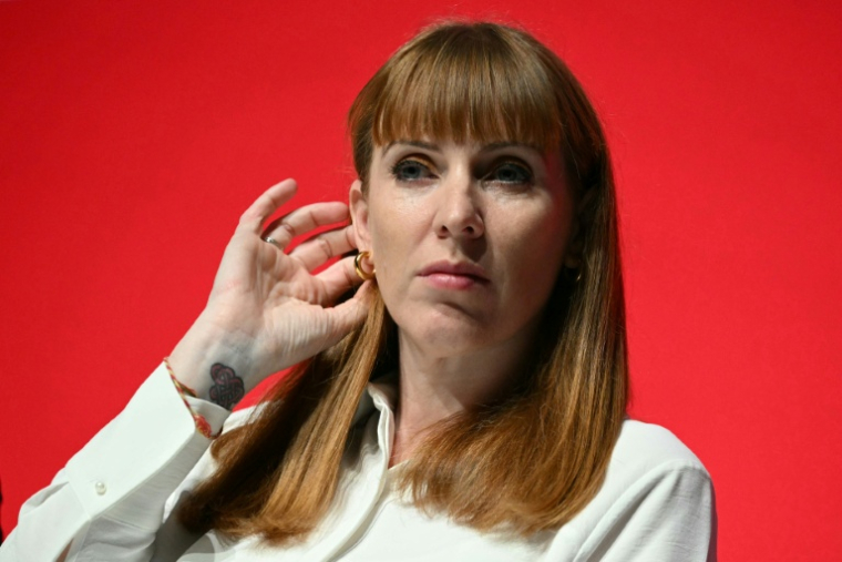 Angela Rayner lors d'un congrès du parti travailliste à Liverpool, le 25 septembre 2024 ( AFP / Oli SCARFF )