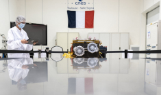 Le rover Idefix, dans les locaux du Cnes à Toulouse, en 2023 (illustration) ( AFP / CHARLY TRIBALLEAU )