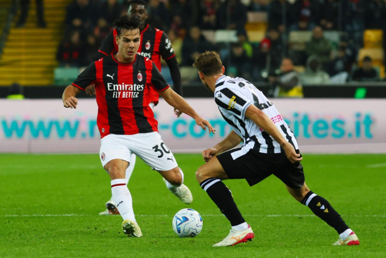 Le Milan tranquille à Udine