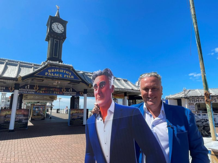 Steve Endacott, candidat aux élections législatives britanniques