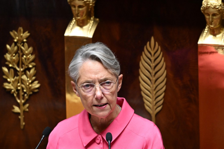 Elisabeth Borne à Paris, le 23 octobre 2023. ( AFP / BERTRAND GUAY )