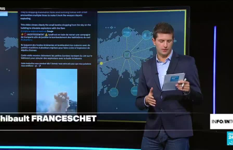 Non, l'armée israélienne n'a pas simulé l’explosion d'un dépôt de munitions au Liban