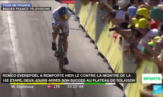 Tour de France : Evenepoel s'offre le contre-la-montre et conforte sa deuxième place