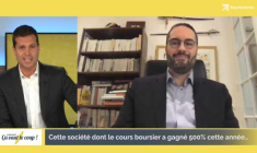 Cette société dont le cours boursier a gagné 500% cette année…