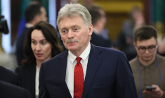 Dmitri Peskov à Mosocu, en Russie, le 17 mars 2025. ( POOL / YURI KOCHETKOV )