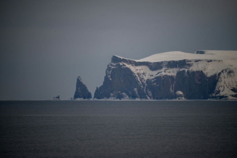 La côte sud du territoire norvégien reculé de l'île aux Ours (Bjornoya), Le 5 avril 2025 ( AFP / Olivier MORIN )