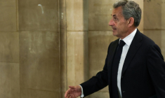 L'ex-président français Nicolas Sarkozy, le 4 mai 2026 au Palais de justice de Paris ( AFP / Anne-Christine POUJOULAT )