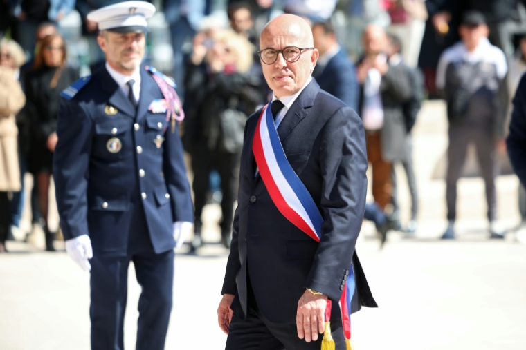 Le nouveau maire de Nice Eric Ciotti à Nice le 27 mars 2026 ( AFP / Valery HACHE )