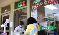 Un salon de manucure en Californie, aux Etats-Unis