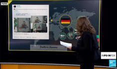 Des graffitis "Zelensky-Cannibale", œuvres de street-art en France et en Allemagne ?