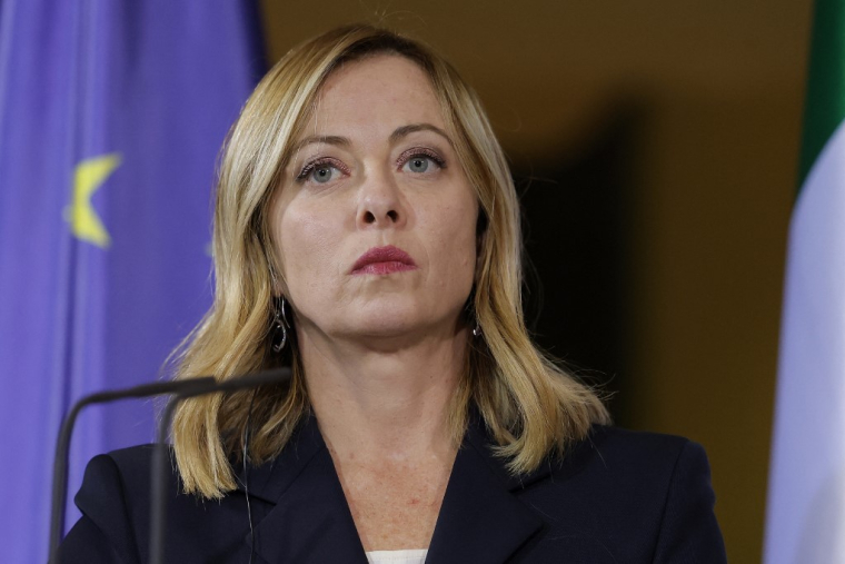 Giorgia Meloni, le 22 novembre 2023, à Berlin ( AFP / ODD ANDERSEN )