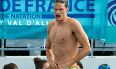 Yannick Agnel, le 3 juillet 2016 lors d'une compétition à Bellerive-sur-Allier, dans l'Allier ( AFP / Thierry Zoccolan )