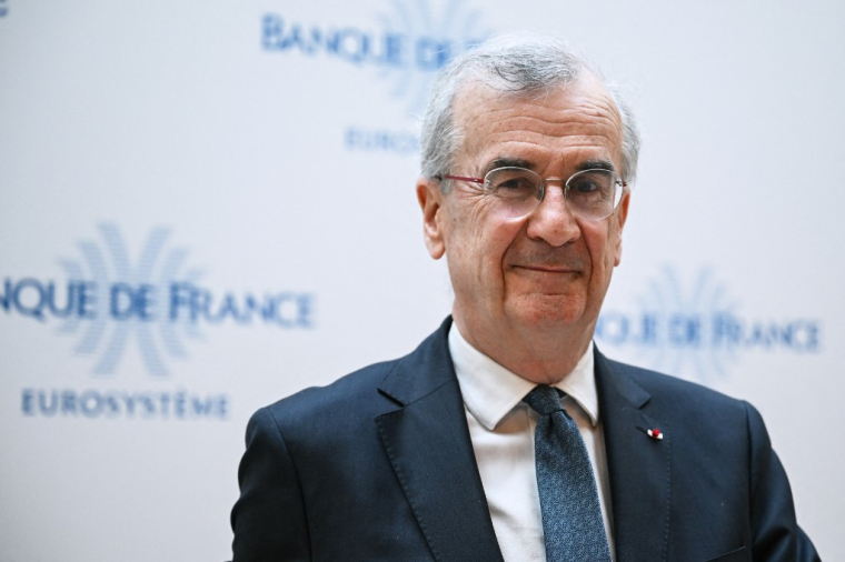 Francois Villeroy de Galhau, à Paris, le 24 mars 2026 ( AFP / BERTRAND GUAY )