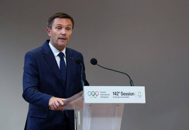Le président du Comité national olympique et sportif français (CNOSF) David Lappartient, lors d'une cérémonie